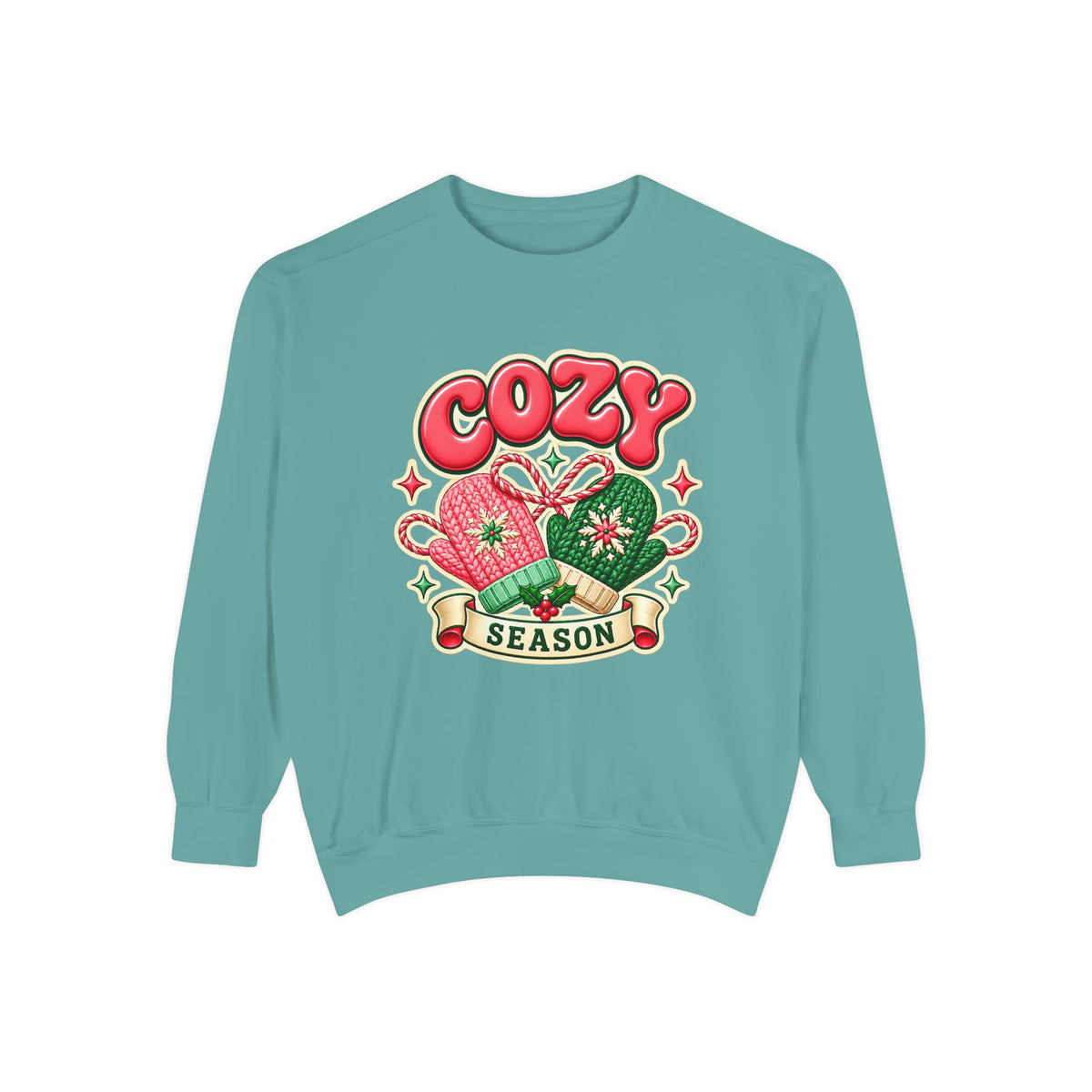 Cozy Season Christmas Sweatshirt 🧤🎄☕️