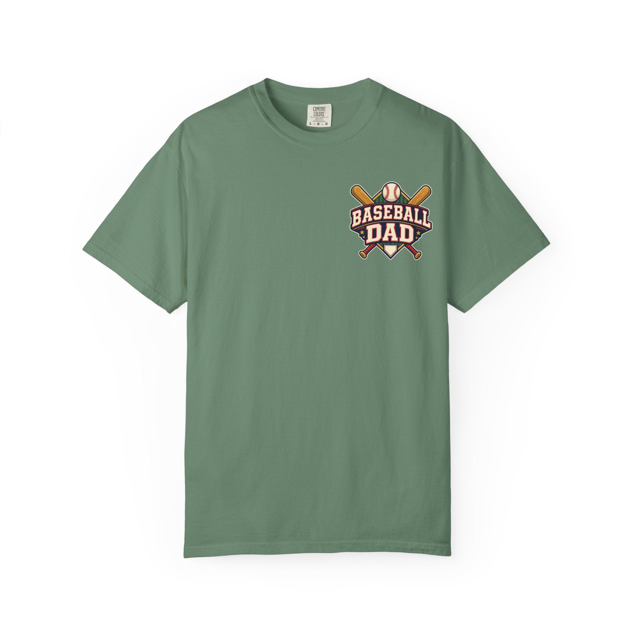 Vintage Baseball Dad Comfort Colors® Front and Back Tee ⚾
