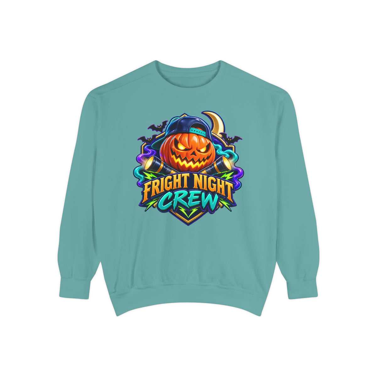 Fright Night Crew Halloween Sweatshirt 🎃 | Pumpkin Halloween Pullover