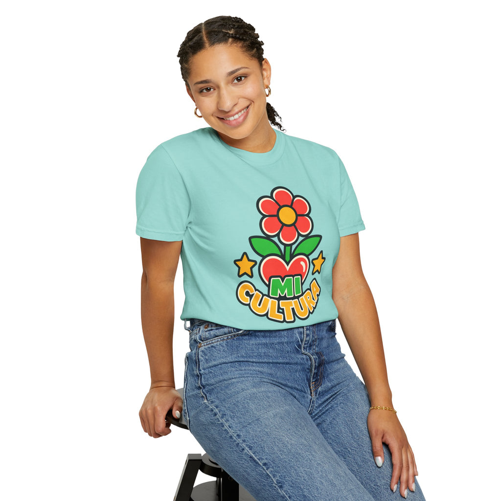 Mi Cultura Latino Heritage Heavyweight Tee 🌺❤️