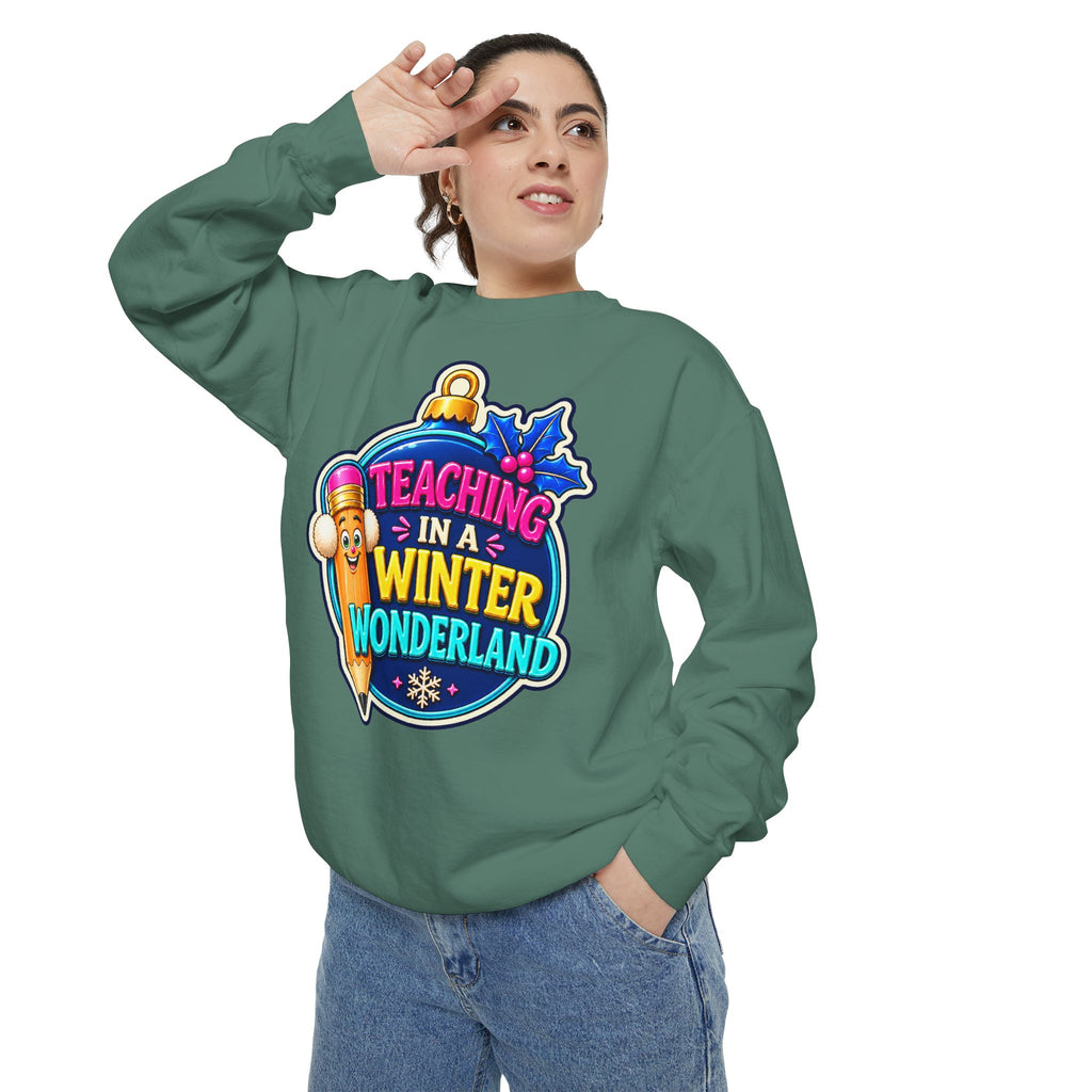 Teaching in a Winter Wonderland Christmas Sweatshirt