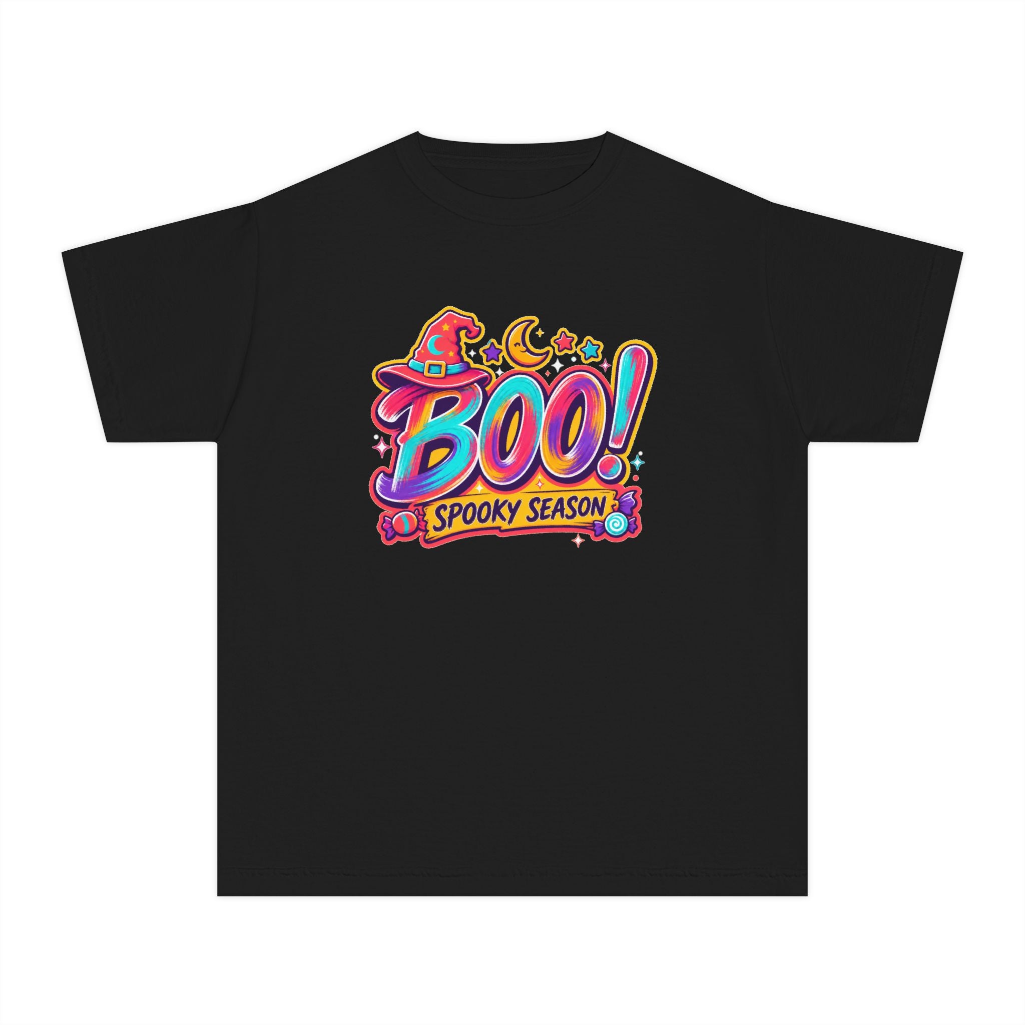 🎃 BOO! Spooky Season Youth Retro Tee ✨