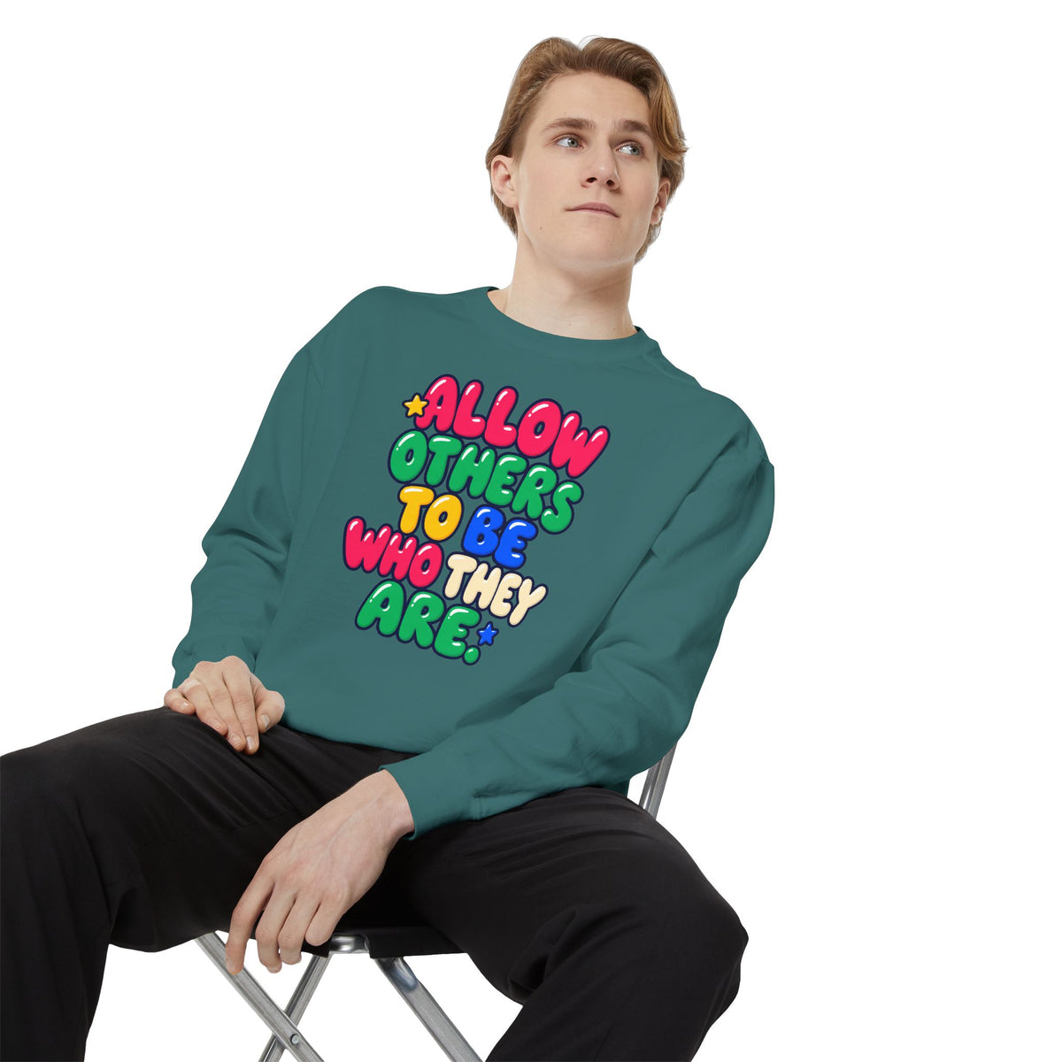 Allow Others to Be Who They Are Sweatshirt | Kindness & Acceptance Crewneck 🌼💛