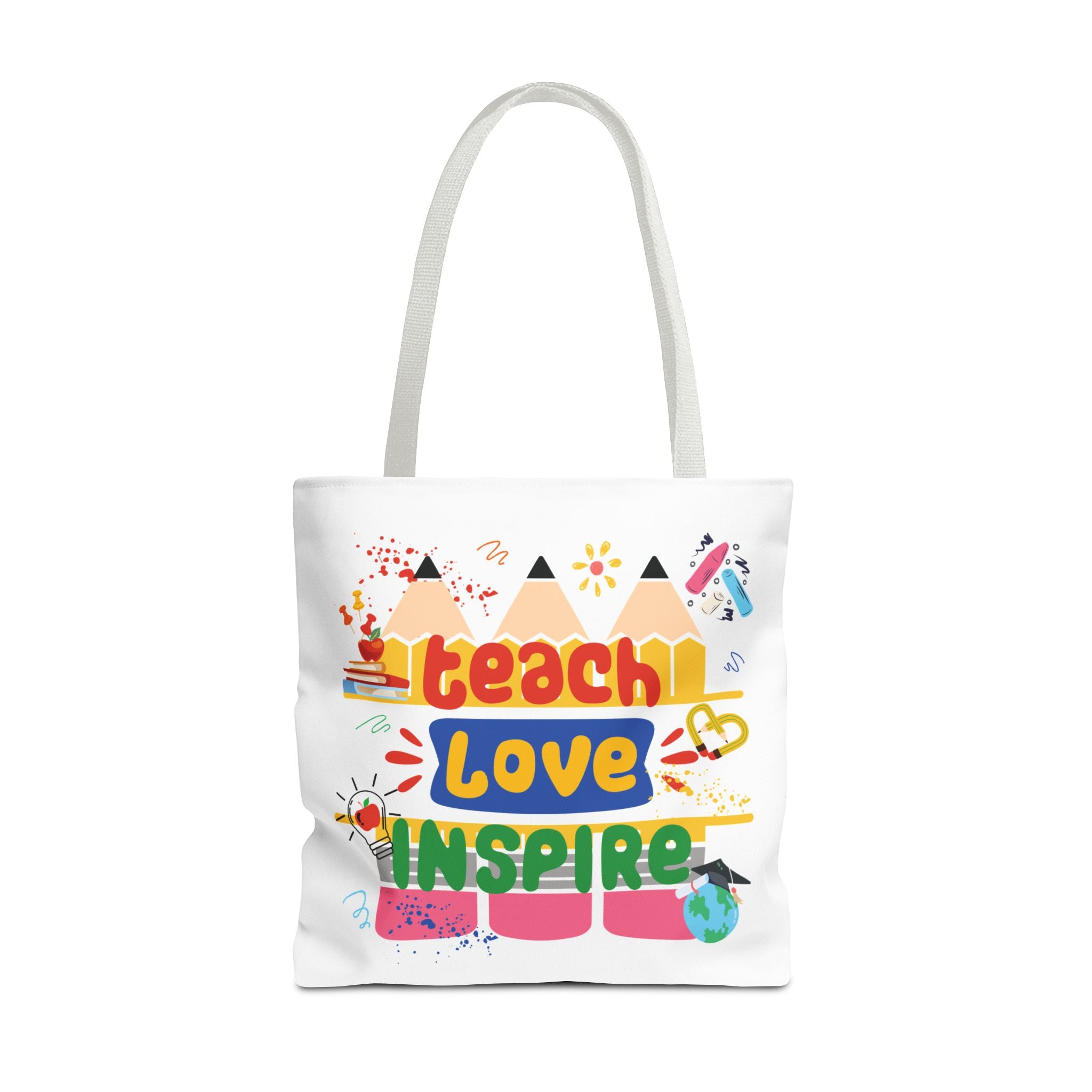 Teach Love Inspire - Double-Sided Teacher Tote Bag