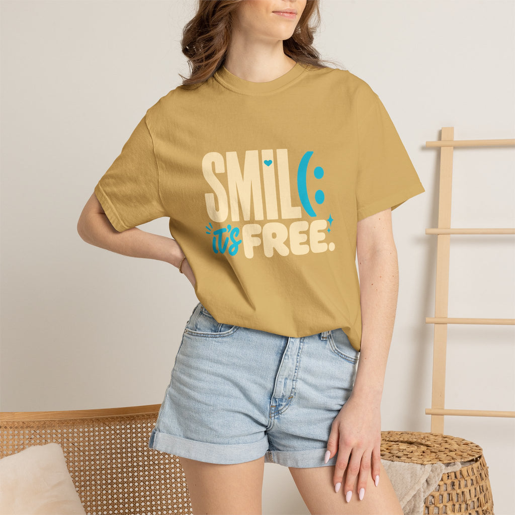 SMIL(: It’s Free Garment-Dyed Graphic Tee