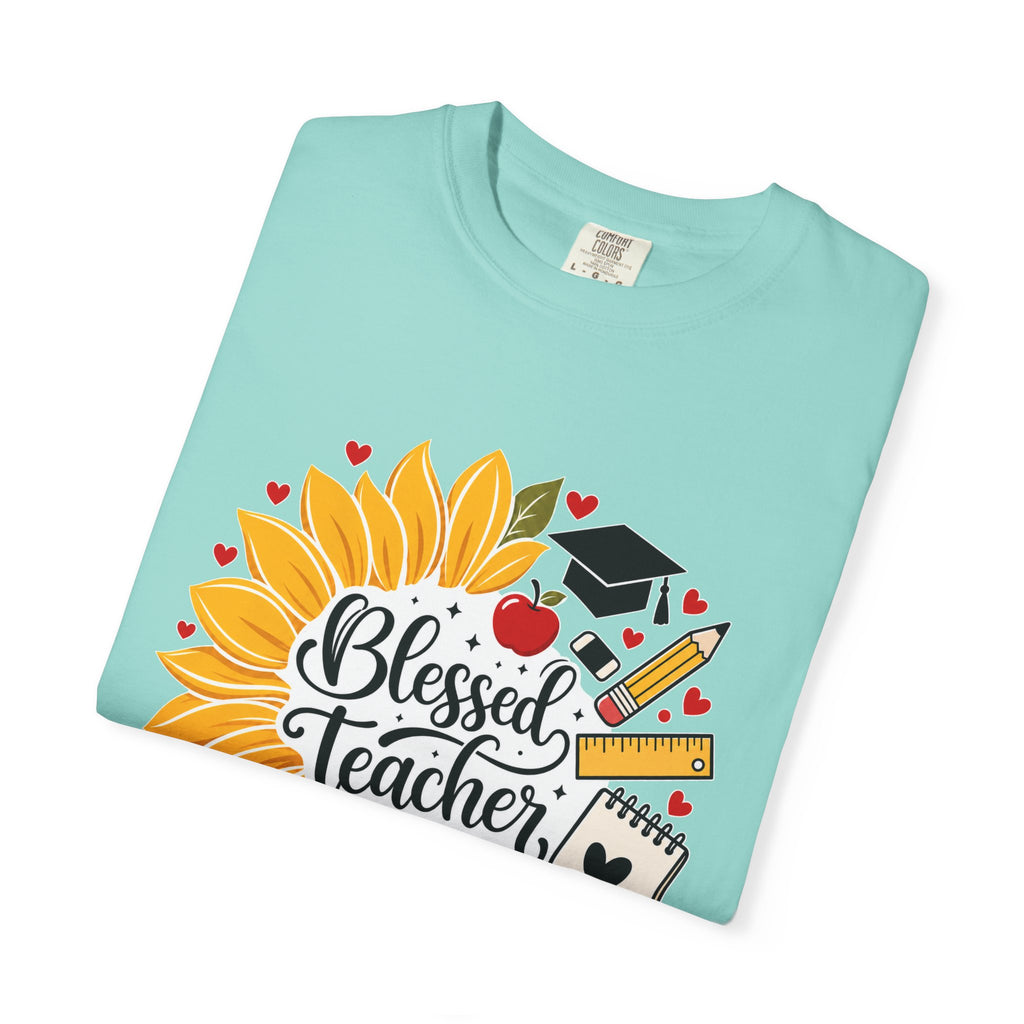 Blessed Teacher Heavyweight Tee 🌻📚✏️