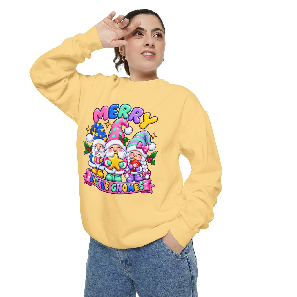 Merry Little Gnomes Sweatshirt Cute Christmas Holiday Crewneck