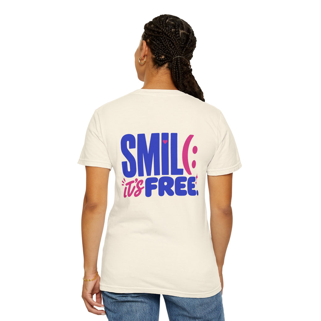 SMIL(: It’s Free Garment-Dyed Graphic Tee