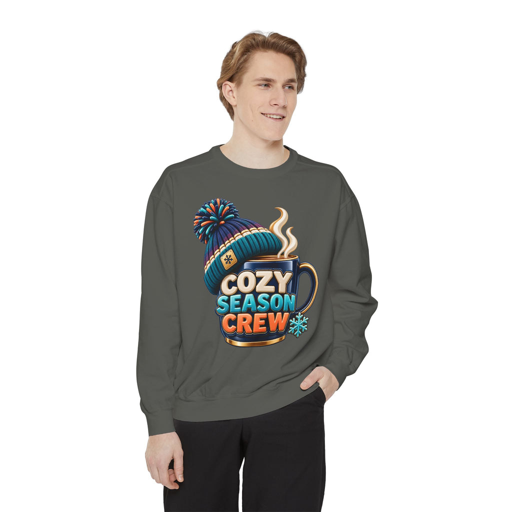 Cozy Season Crew Coffee Lover Sweatshirt ☕️❄️ | Winter Coffee Graphic Pullover