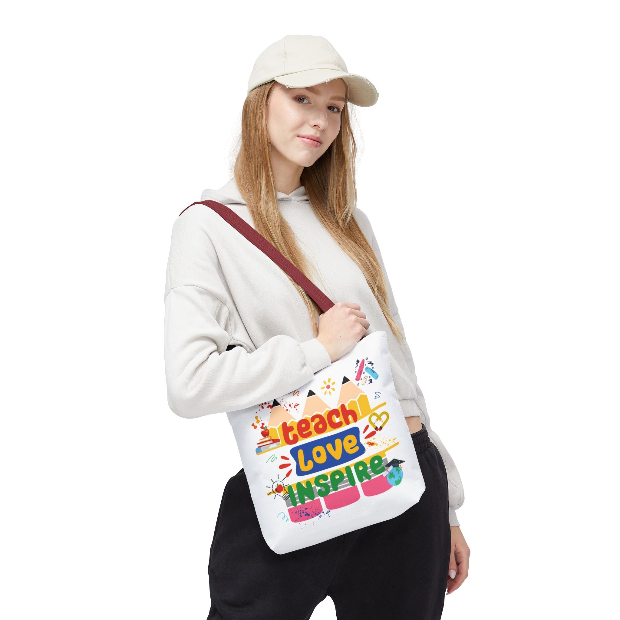 Teach Love Inspire - Double-Sided Teacher Tote Bag
