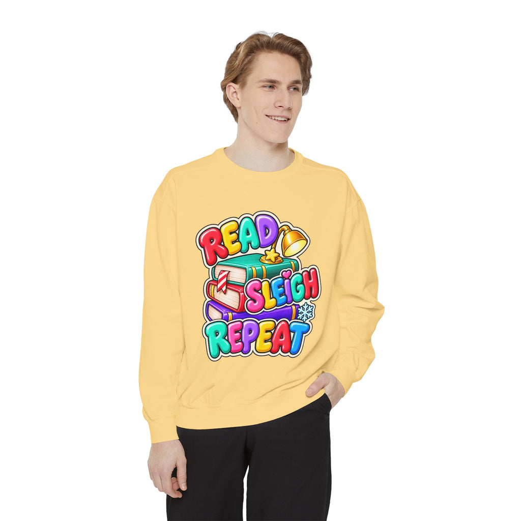 Read, Sleigh, Repeat Christmas Sweatshirt 📚🔔❄️