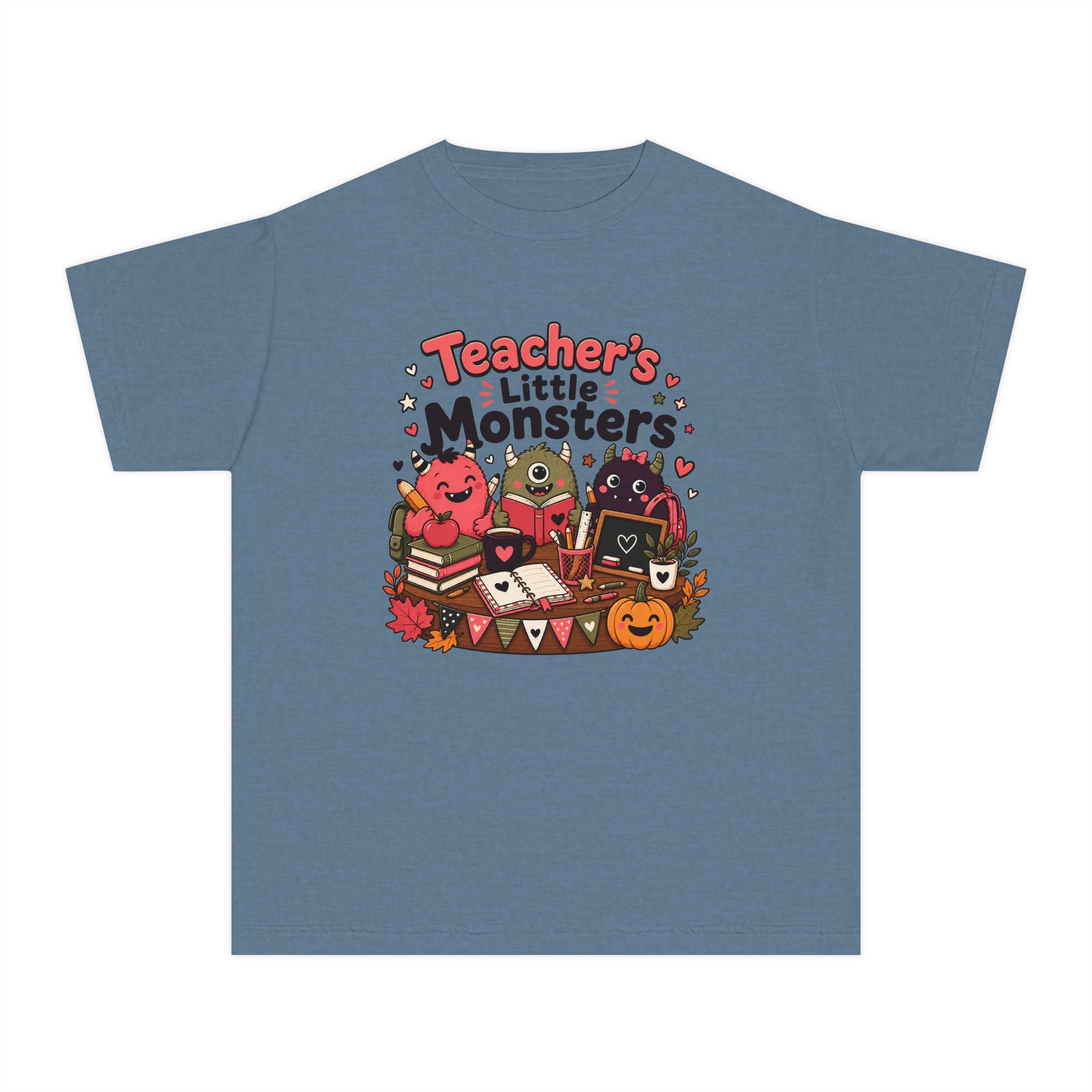 Teacher’s Little Monsters Youth Retro Tee 🍎📚