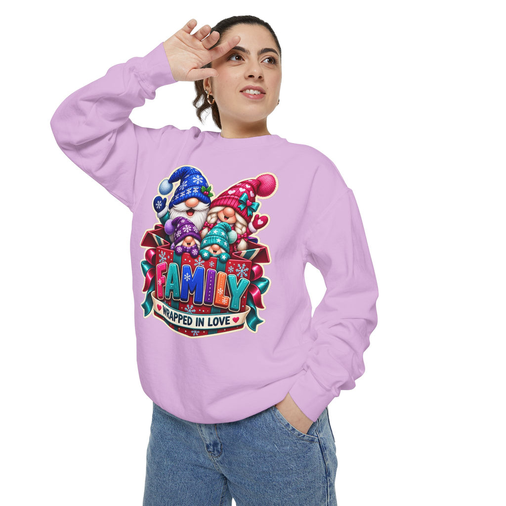 Family Wrapped in Gnome Love Christmas Sweatshirt