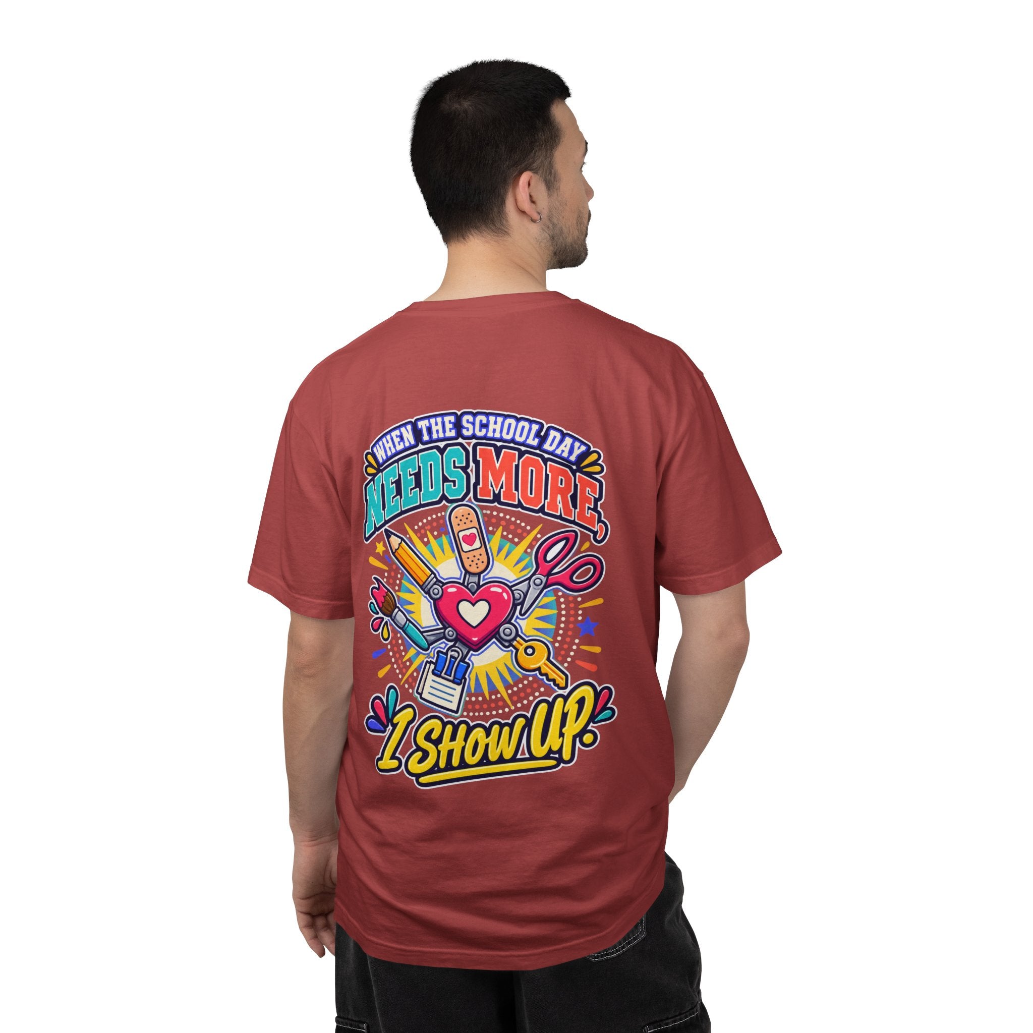 Here to Help School Support Staff Comfort Colors® Tee 🍎✏️