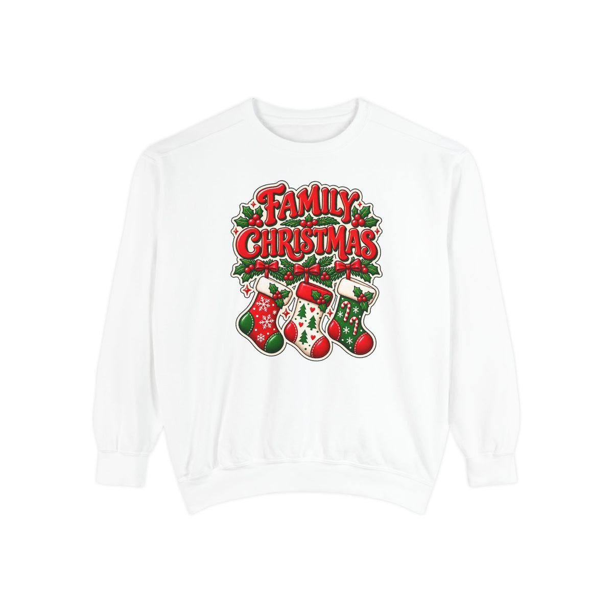 Family Christmas Stocking Holiday Sweatshirt