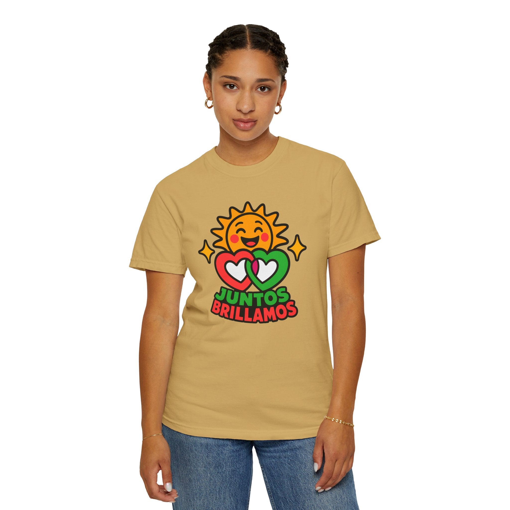 Juntos Brillamos Latino Heritage Heavyweight Tee ☀️❤️