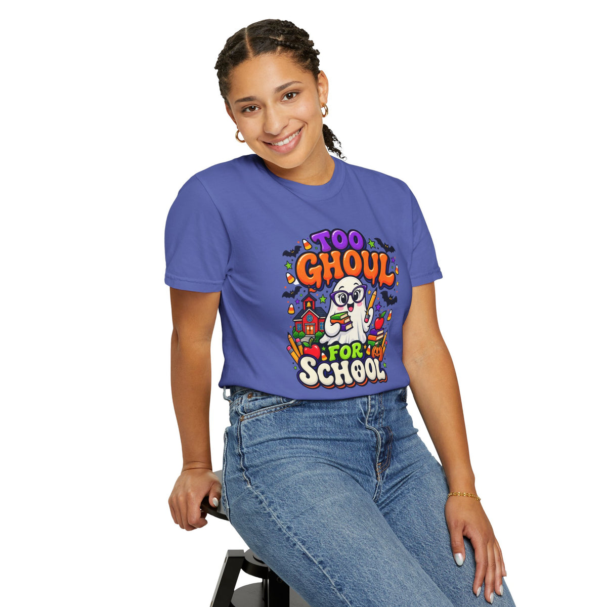 Too Ghoul for School T-Shirt — Cute Halloween Ghost Back-to-School Tee