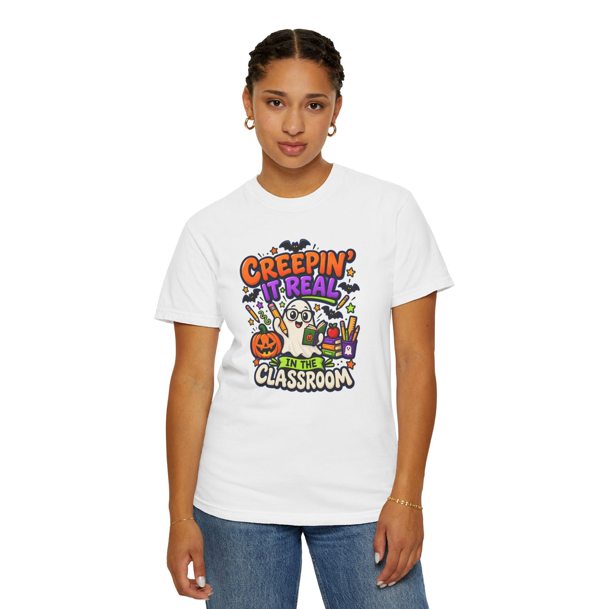 Creepin' It Real in the Classroom Halloween T-Shirt