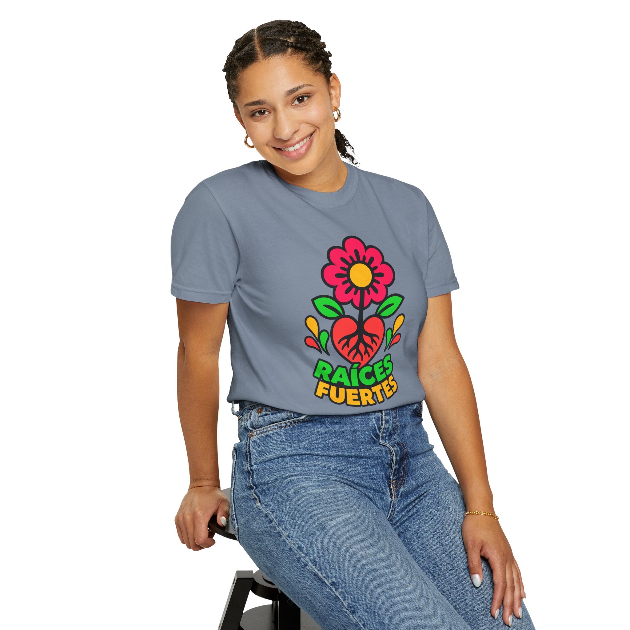 Raíces Fuertes Latino Heritage Heavyweight Tee 🌺❤️