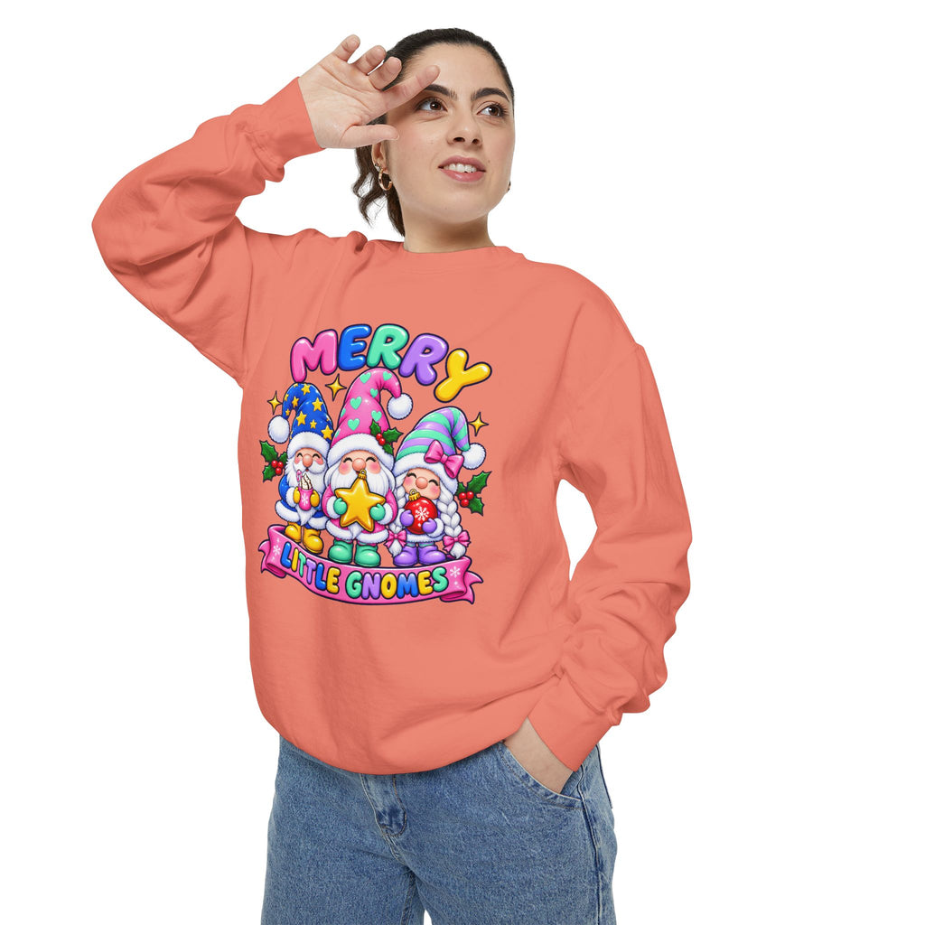 Merry Little Gnomes Sweatshirt Cute Christmas Holiday Crewneck