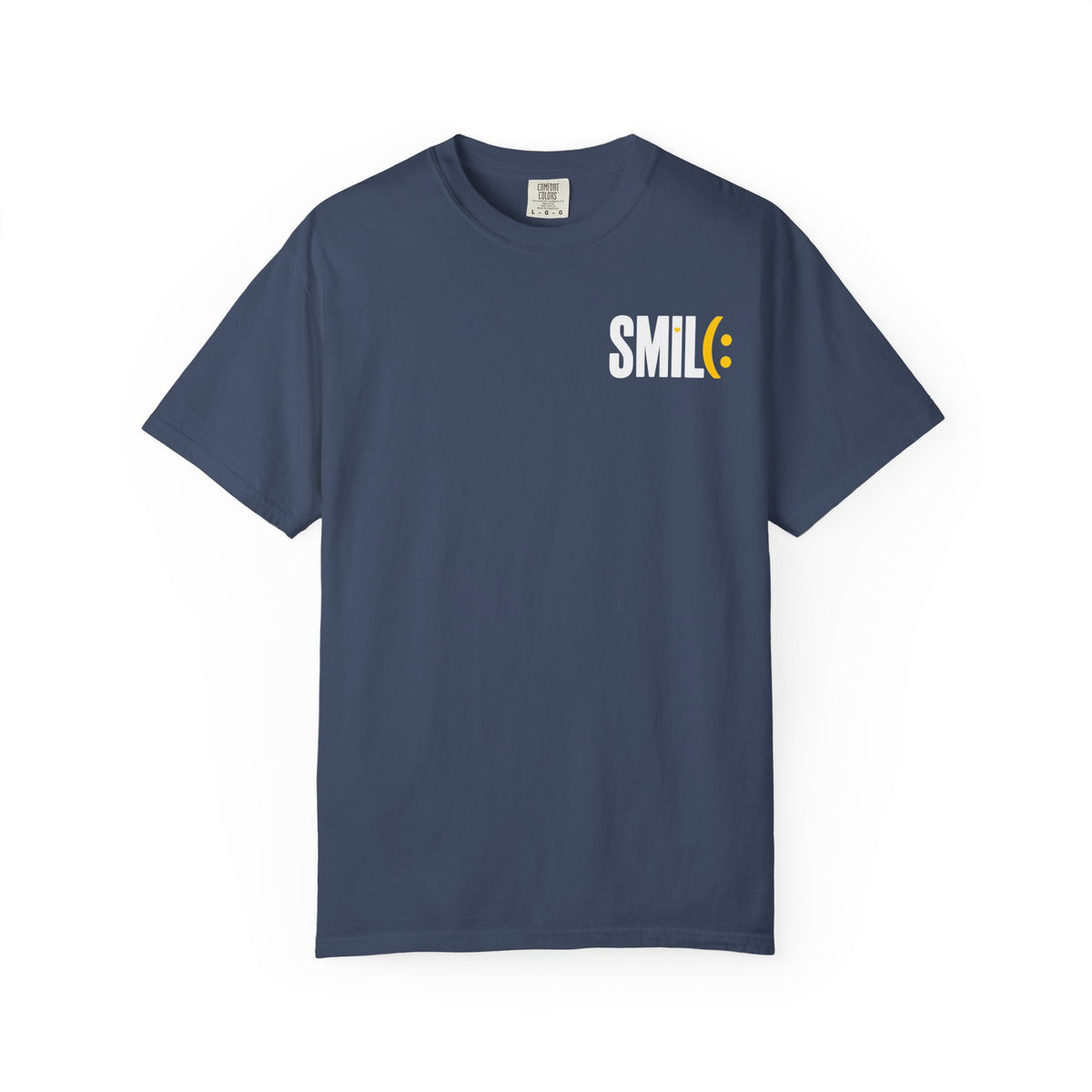 SMILE IT’S FREE! Front-and-Back Garment-Dyed Tee