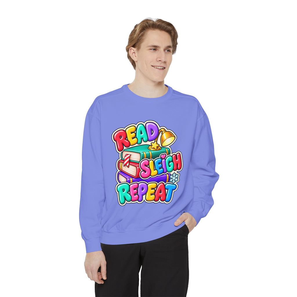 Read, Sleigh, Repeat Christmas Sweatshirt 📚🔔❄️