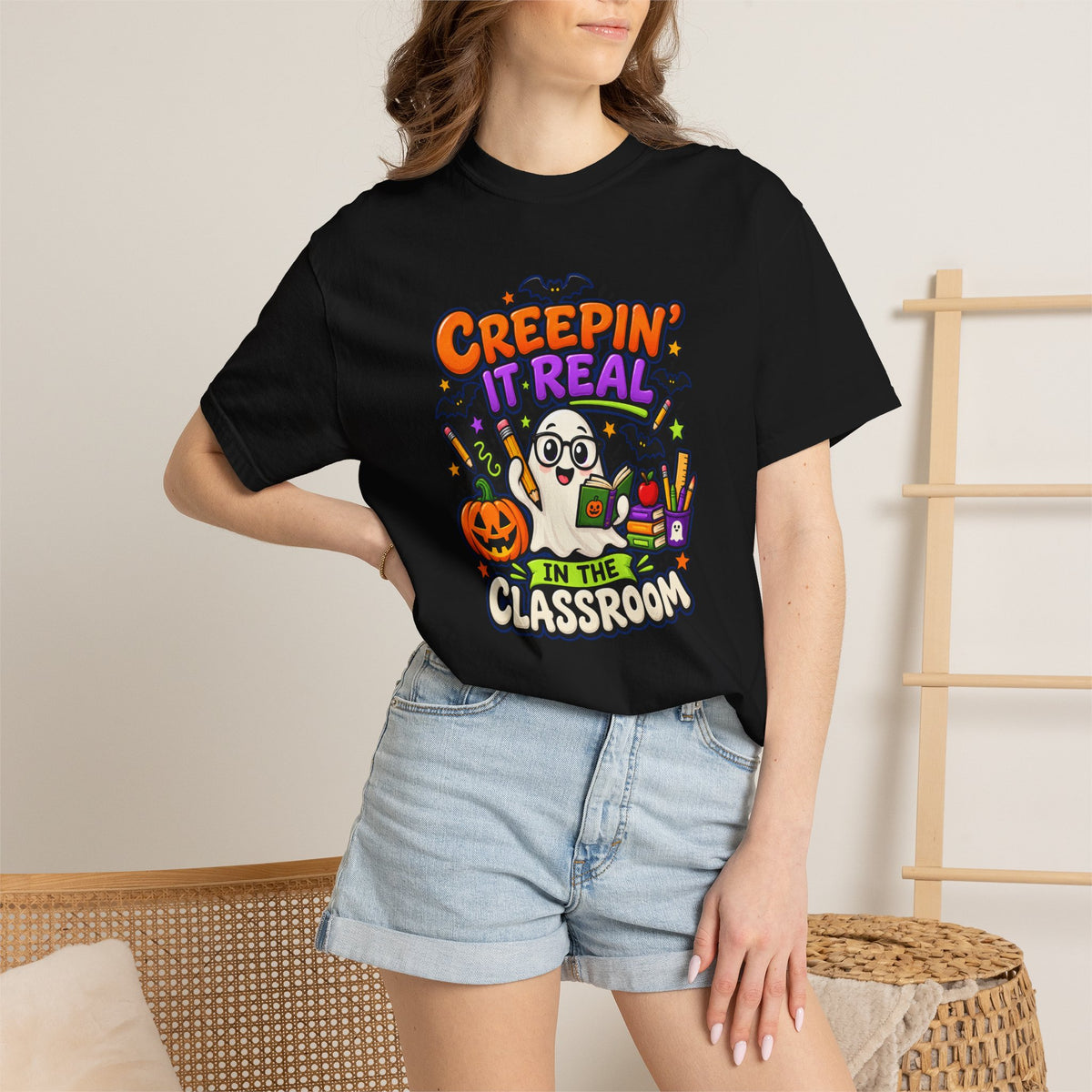 Creepin' It Real in the Classroom Halloween T-Shirt