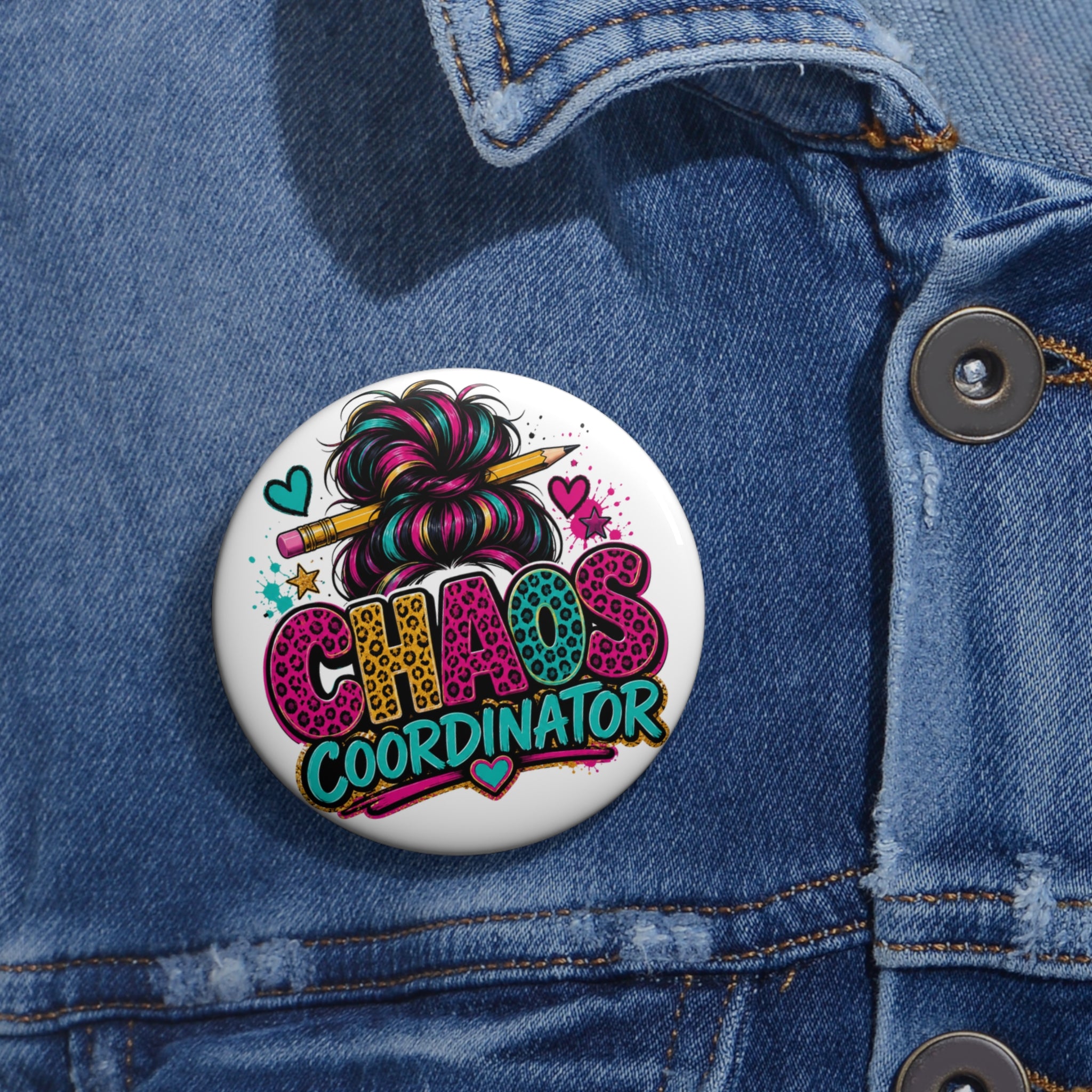 "Chaos Coordinator" Pin Button