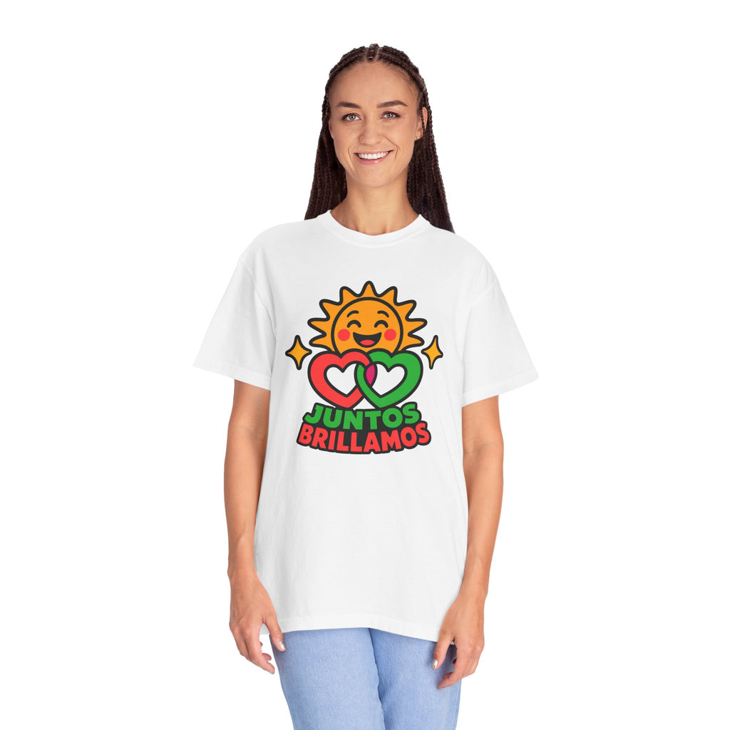 Juntos Brillamos Latino Heritage Heavyweight Tee ☀️❤️
