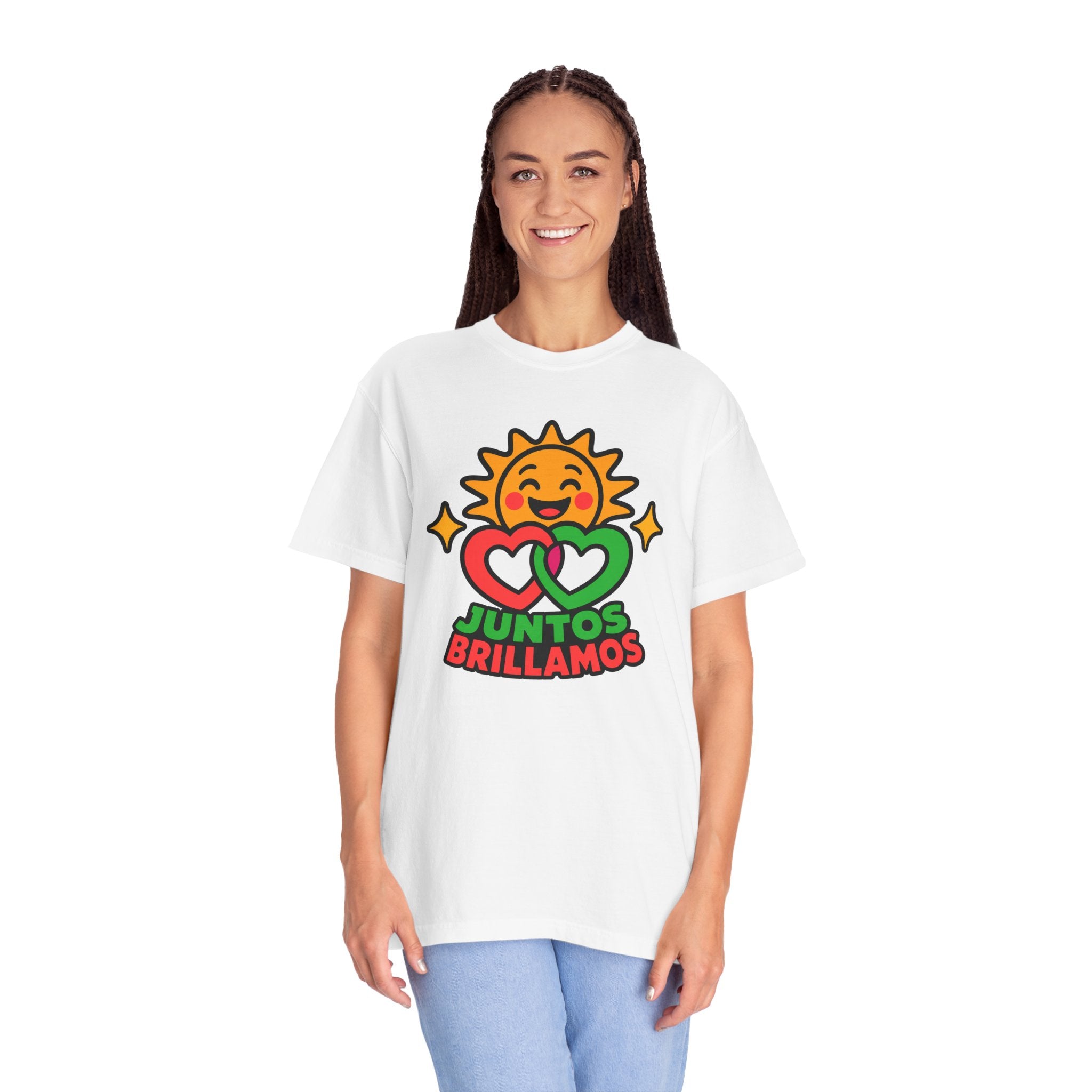 Juntos Brillamos Latino Heritage Heavyweight Tee ☀️❤️