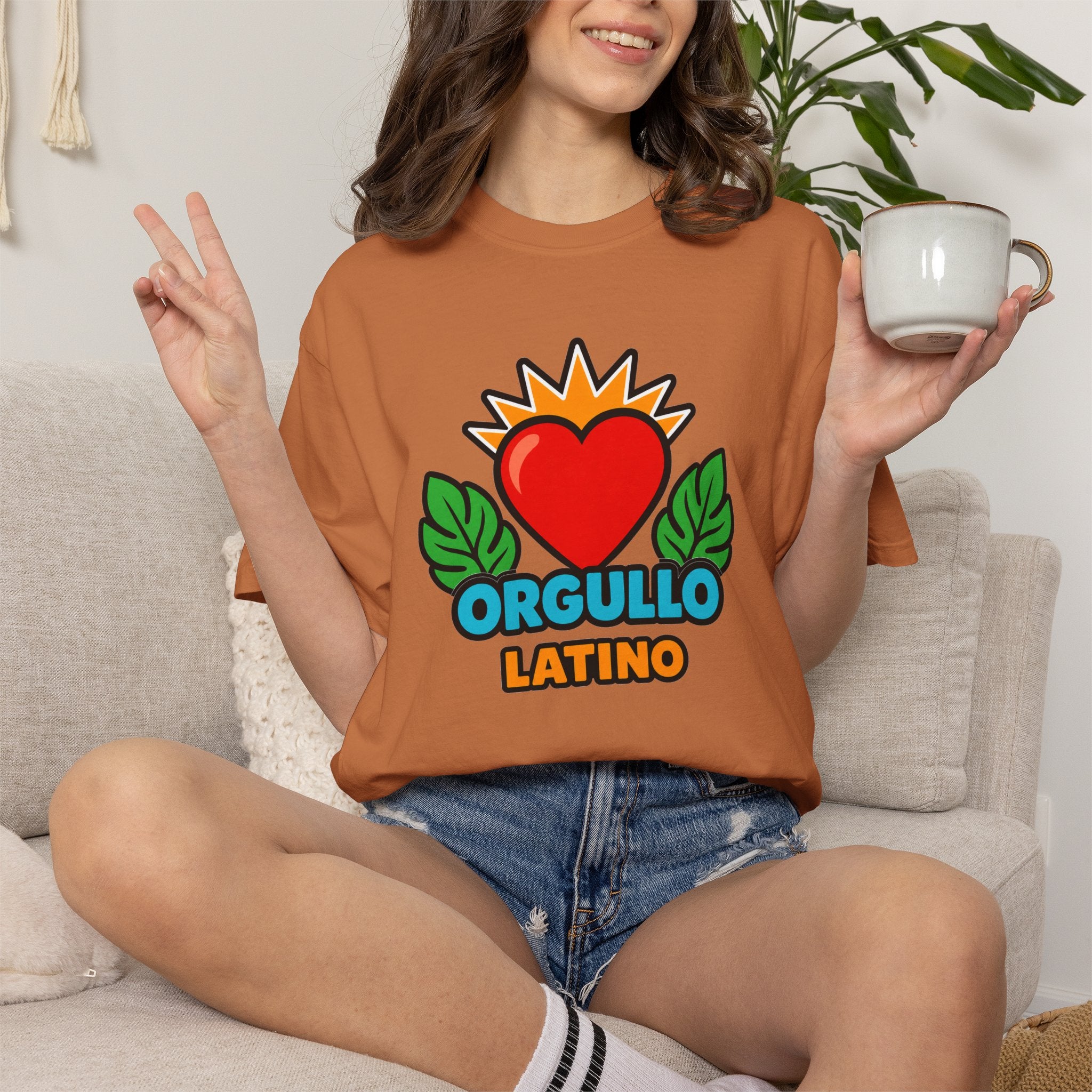 Orgullo Latino Heritage Heavyweight Tee ❤️🌿