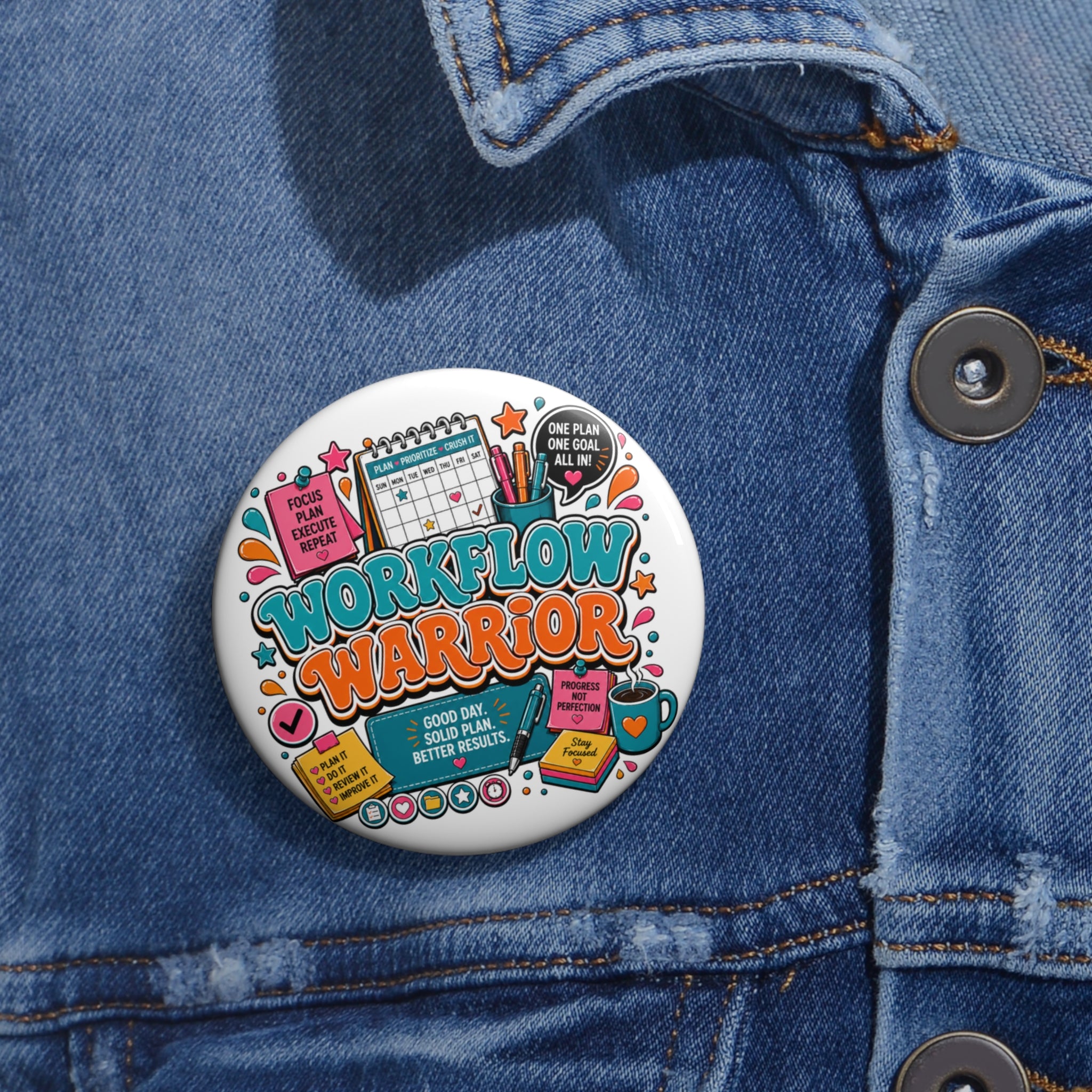 Workflow Warrior Enamel Pin