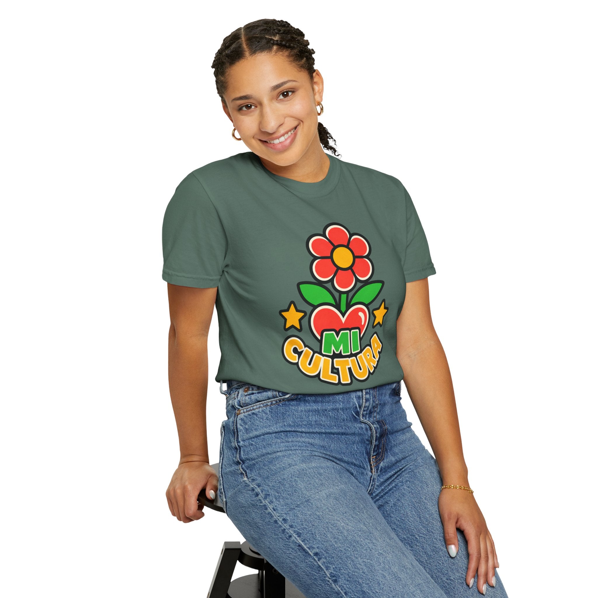 Mi Cultura Latino Heritage Heavyweight Tee 🌺❤️