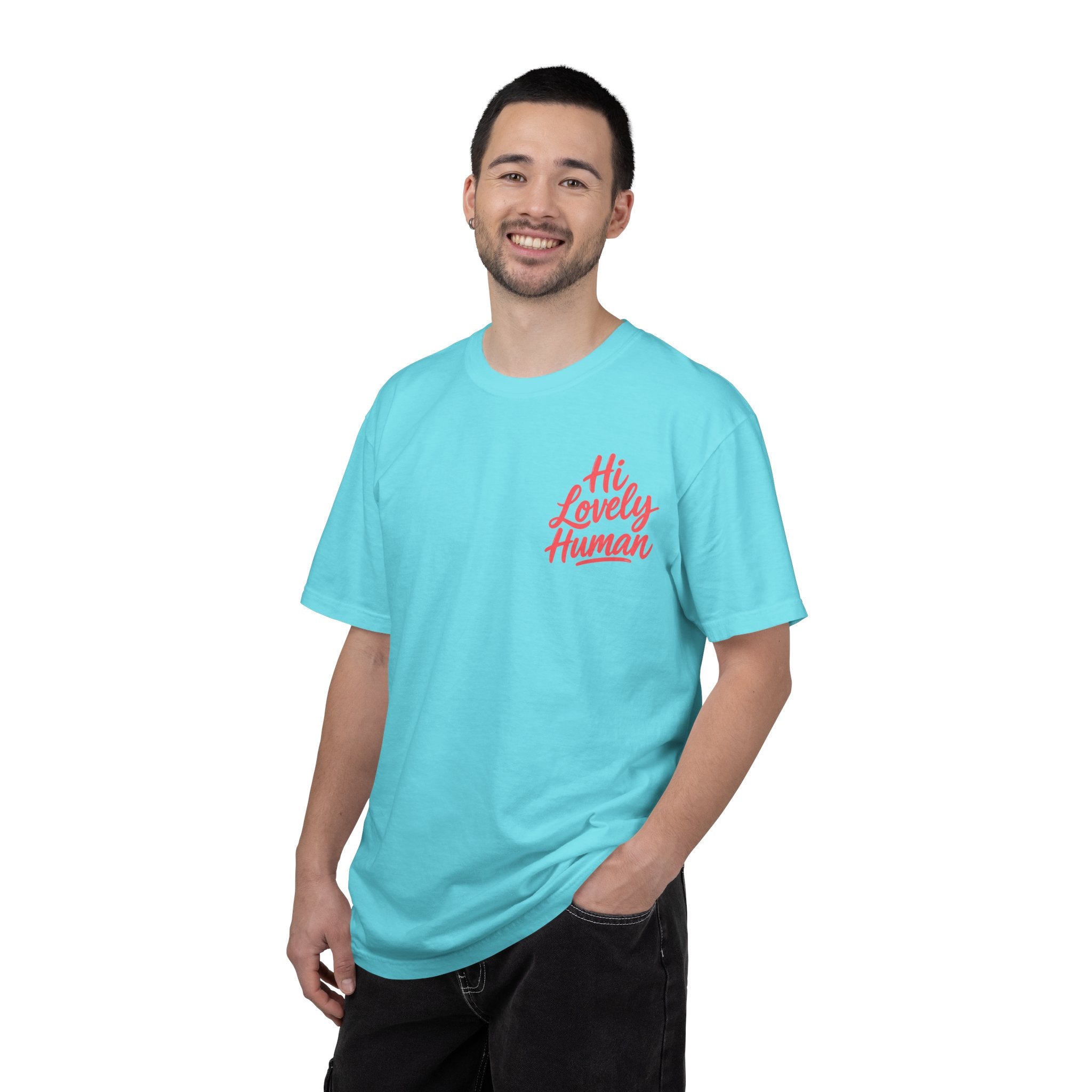 Hi Lovely Human Navy Garment-Dyed Comfort Colors® T-Shirt
