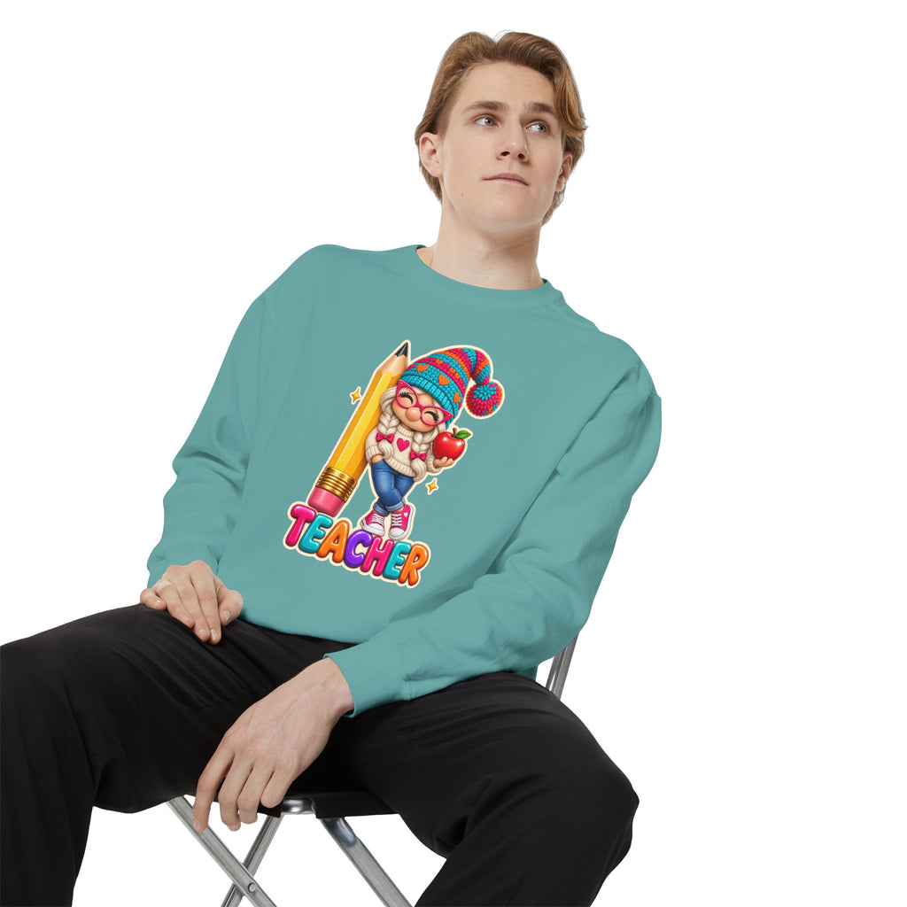 Gnome Teacher Classroom Christmas Holiday Sweatshirt