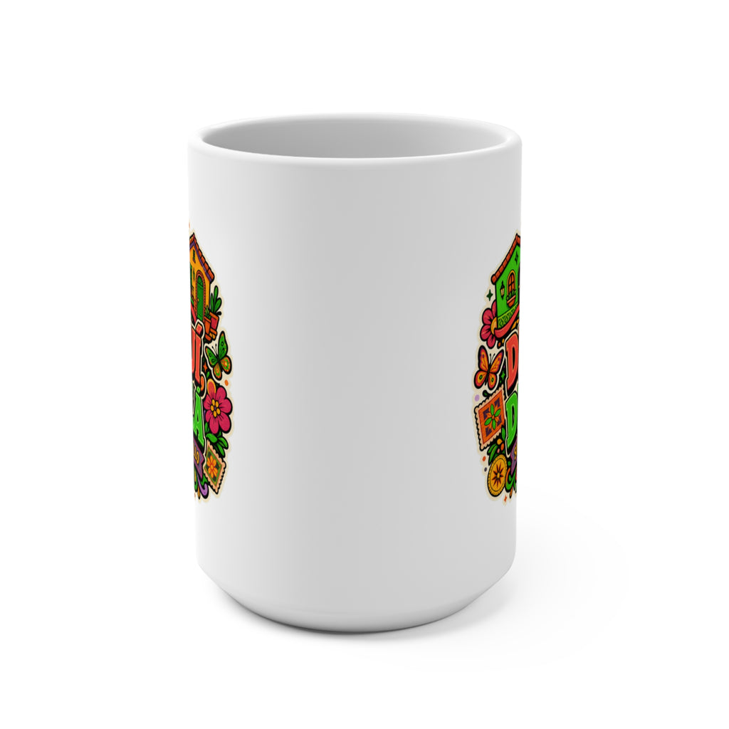 De Aquí De Allá Mug - Siempre Con Orgullo Coffee Cup - Hispanic Heritage Gift for Latinos, Immigrants, Families and Cultural Pride