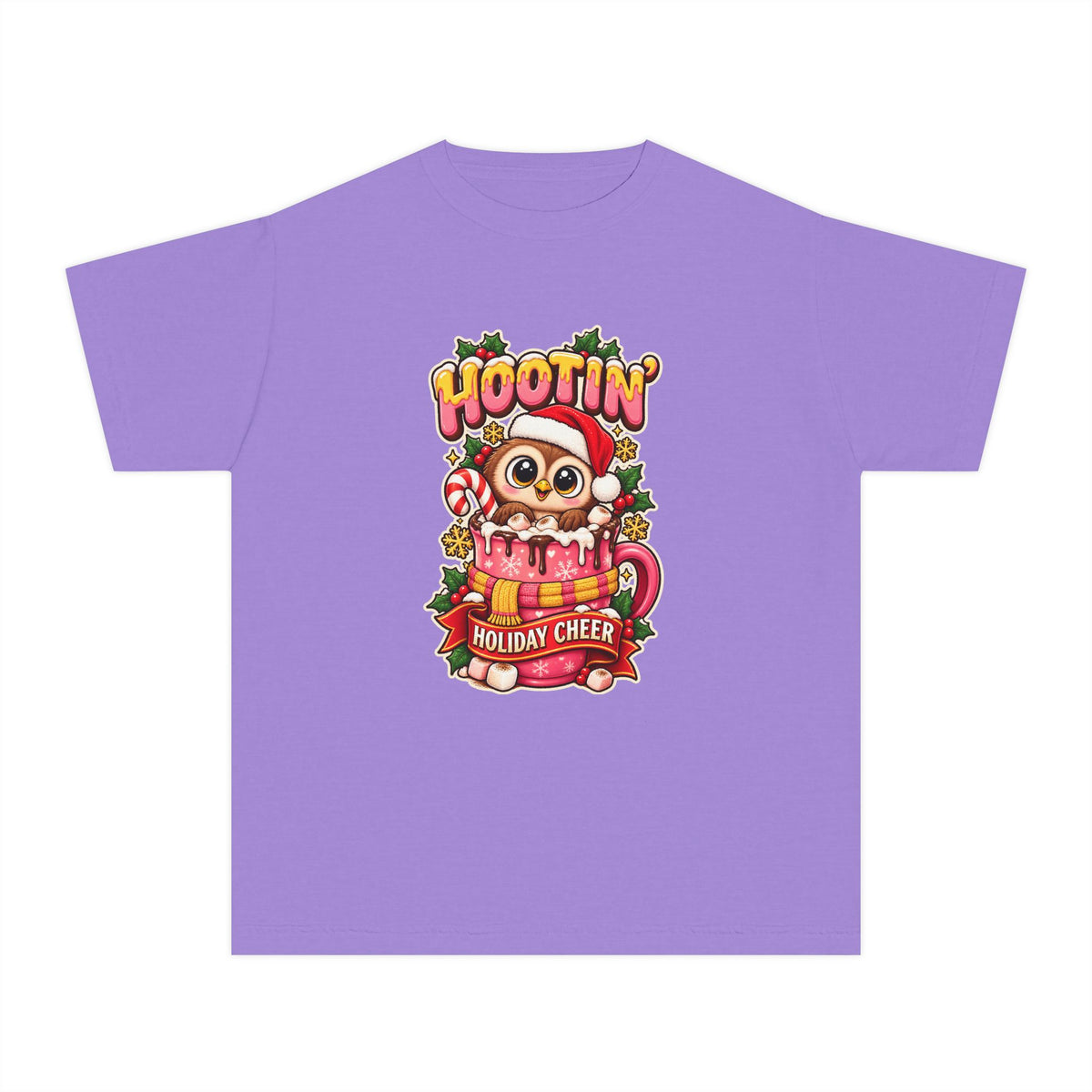 Hootin’ Christmas Cheer Youth Tee