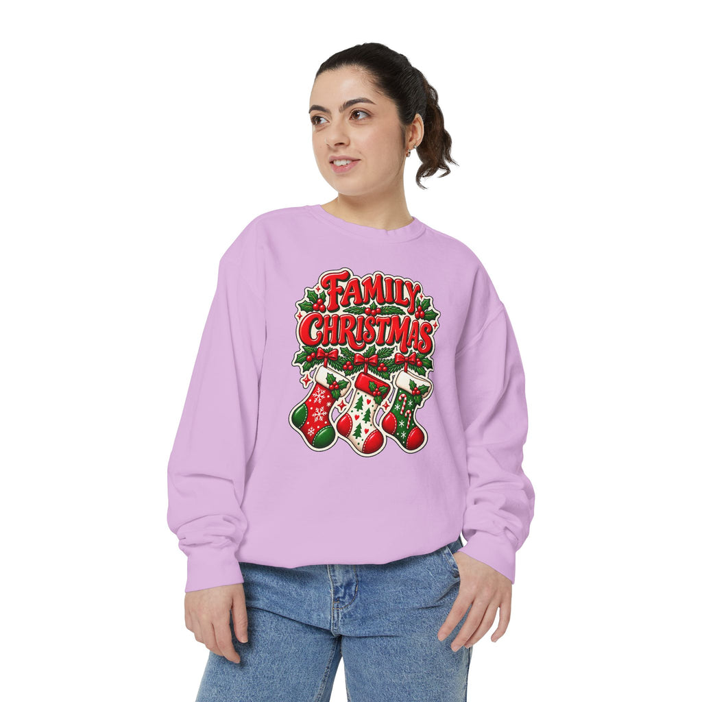 Family Christmas Stocking Holiday Sweatshirt