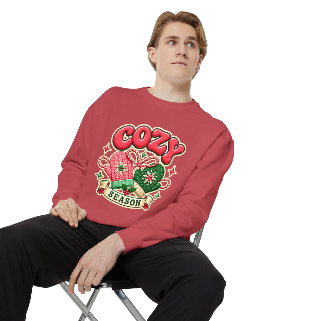 Cozy Season Christmas Sweatshirt 🧤🎄☕️