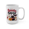 Spooky Squad Halloween Mug - Cute Halloween Coffee Cup - Black Cat, Ghost, Pumpkin and Bat Gift for Kids, Teens and Fall Lovers