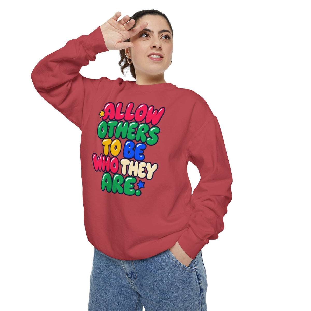 Allow Others to Be Who They Are Sweatshirt | Kindness & Acceptance Crewneck 🌼💛