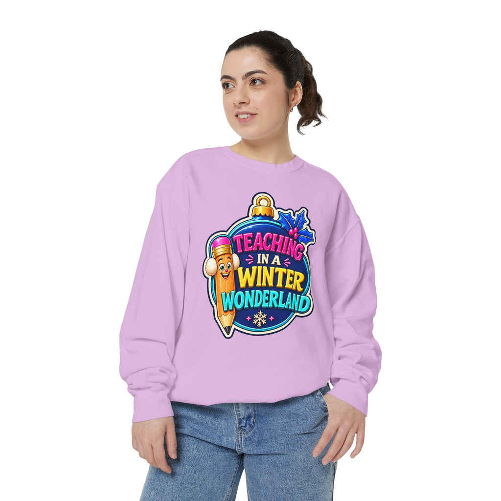 Teaching in a Winter Wonderland Christmas Sweatshirt
