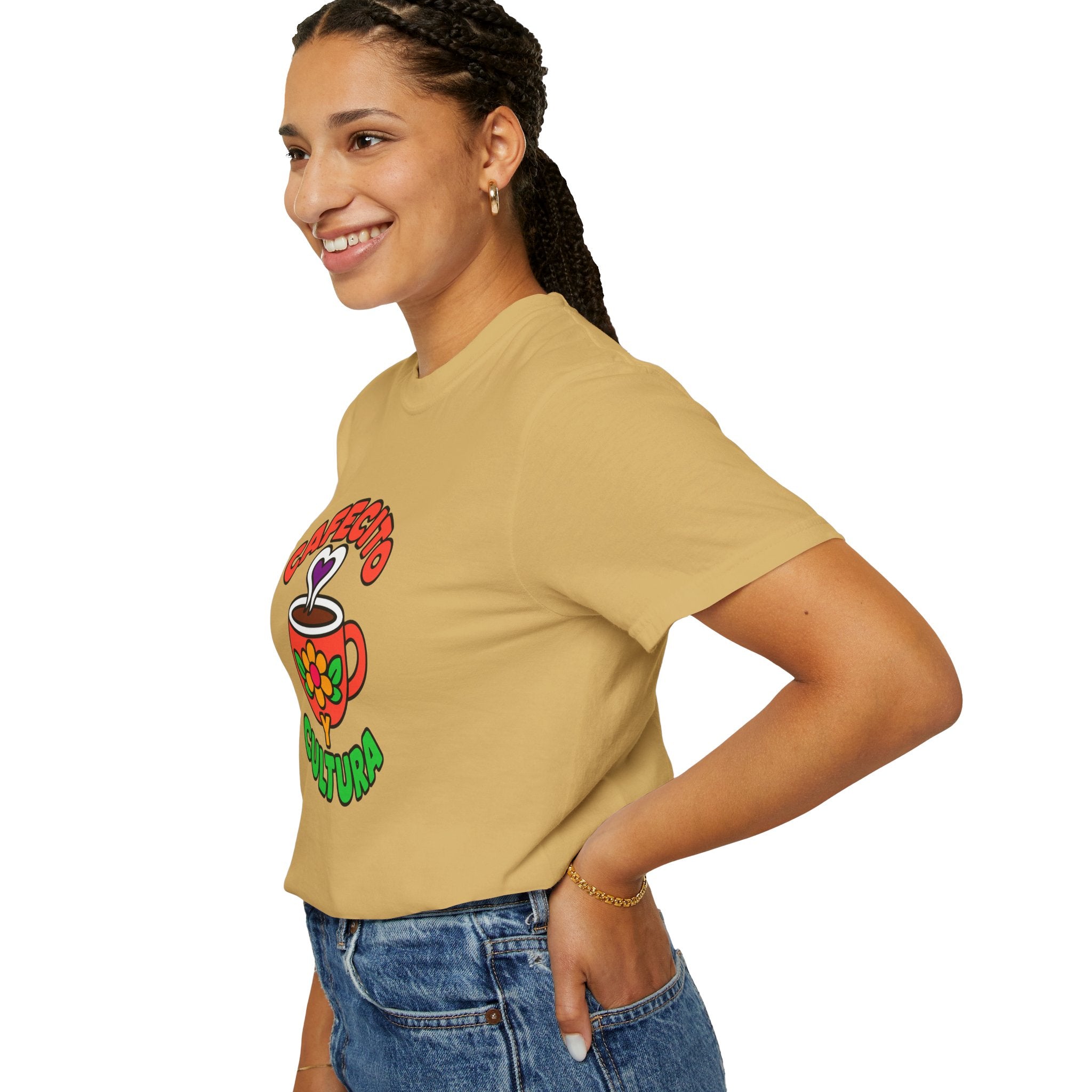 Cafecito Y Cultura Heavyweight Tee ☕🌼