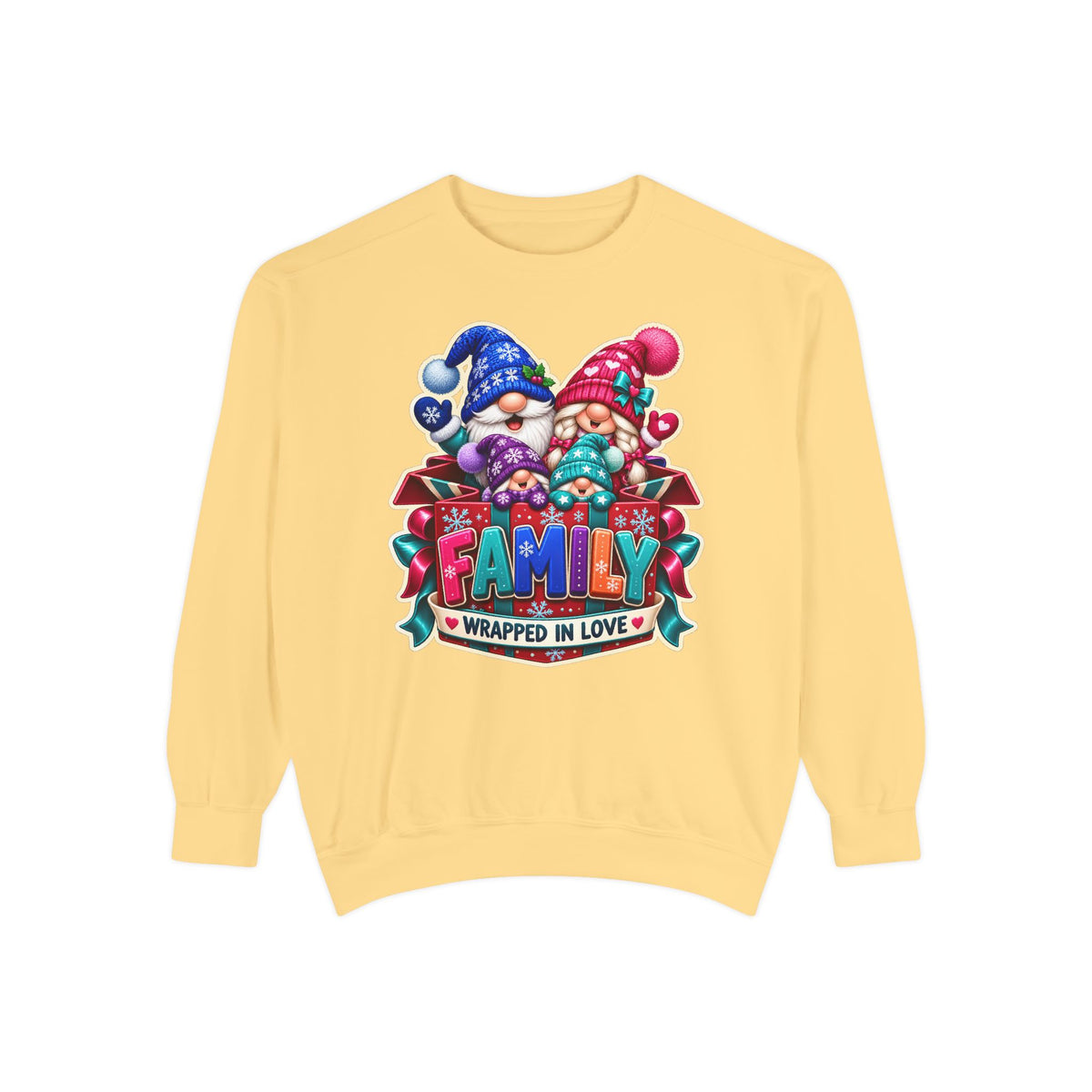 Family Wrapped in Gnome Love Christmas Sweatshirt