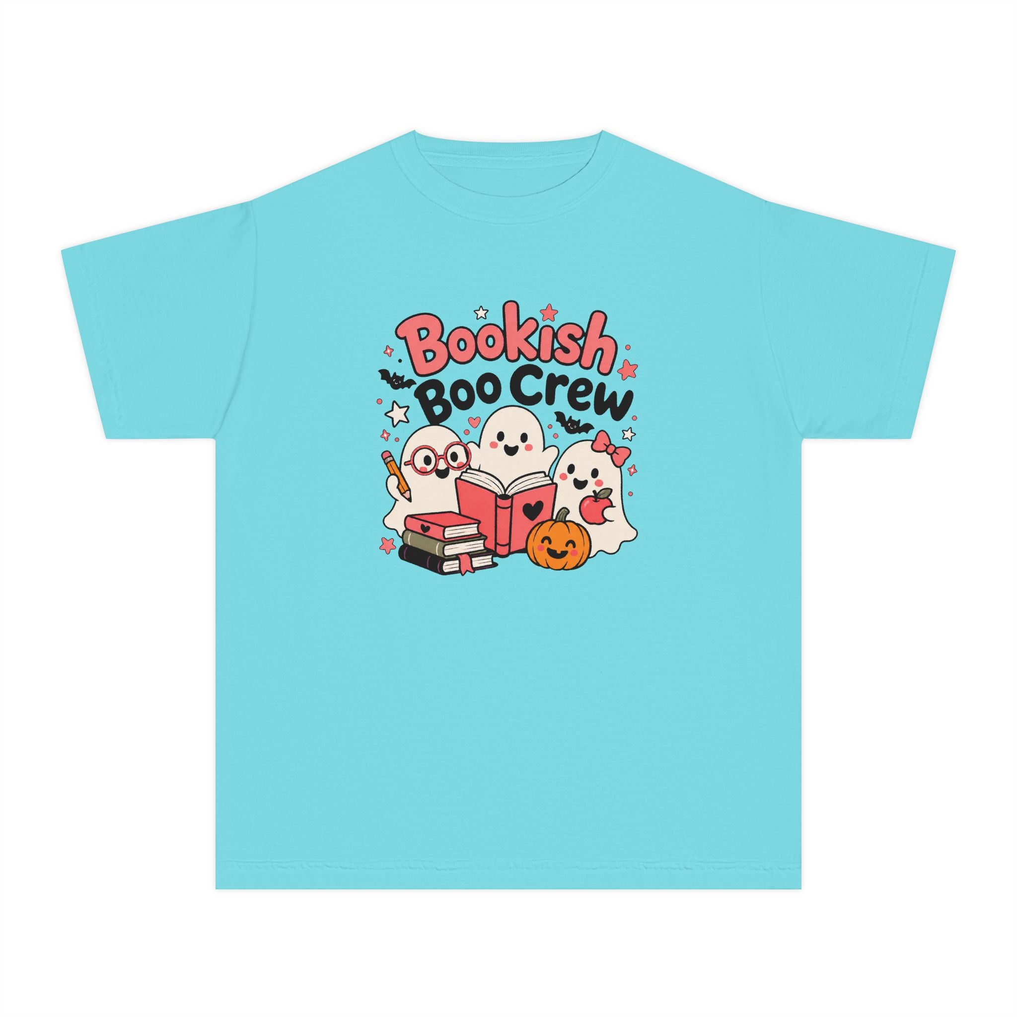 Bookish Boo Crew Youth Halloween Tee 📚👻