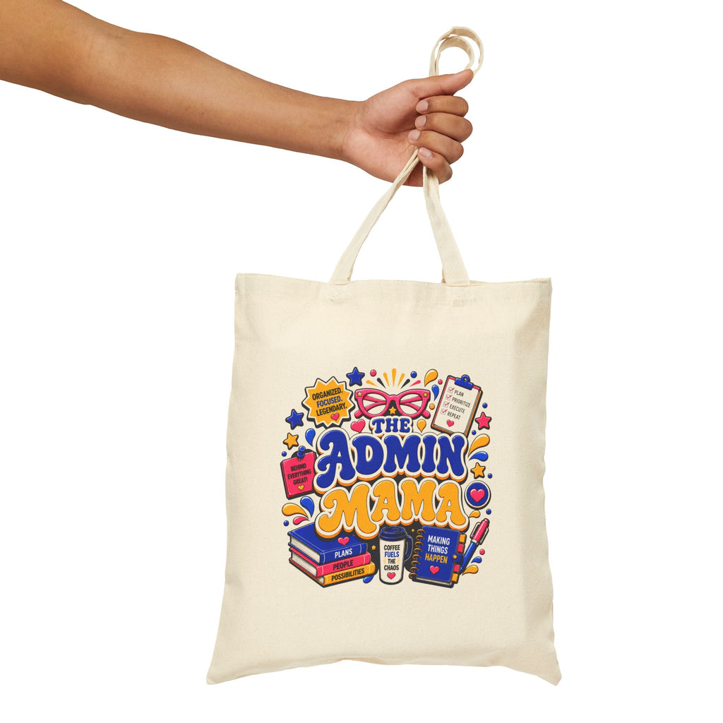 Admin Mama – Funny Office Administrator Gift - Canvas Tote Bag