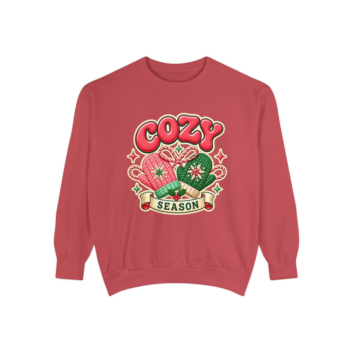 Cozy Season Christmas Sweatshirt 🧤🎄☕️
