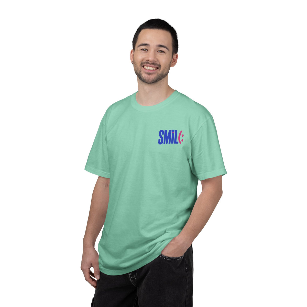 SMIL(: It’s Free Garment-Dyed Graphic Tee