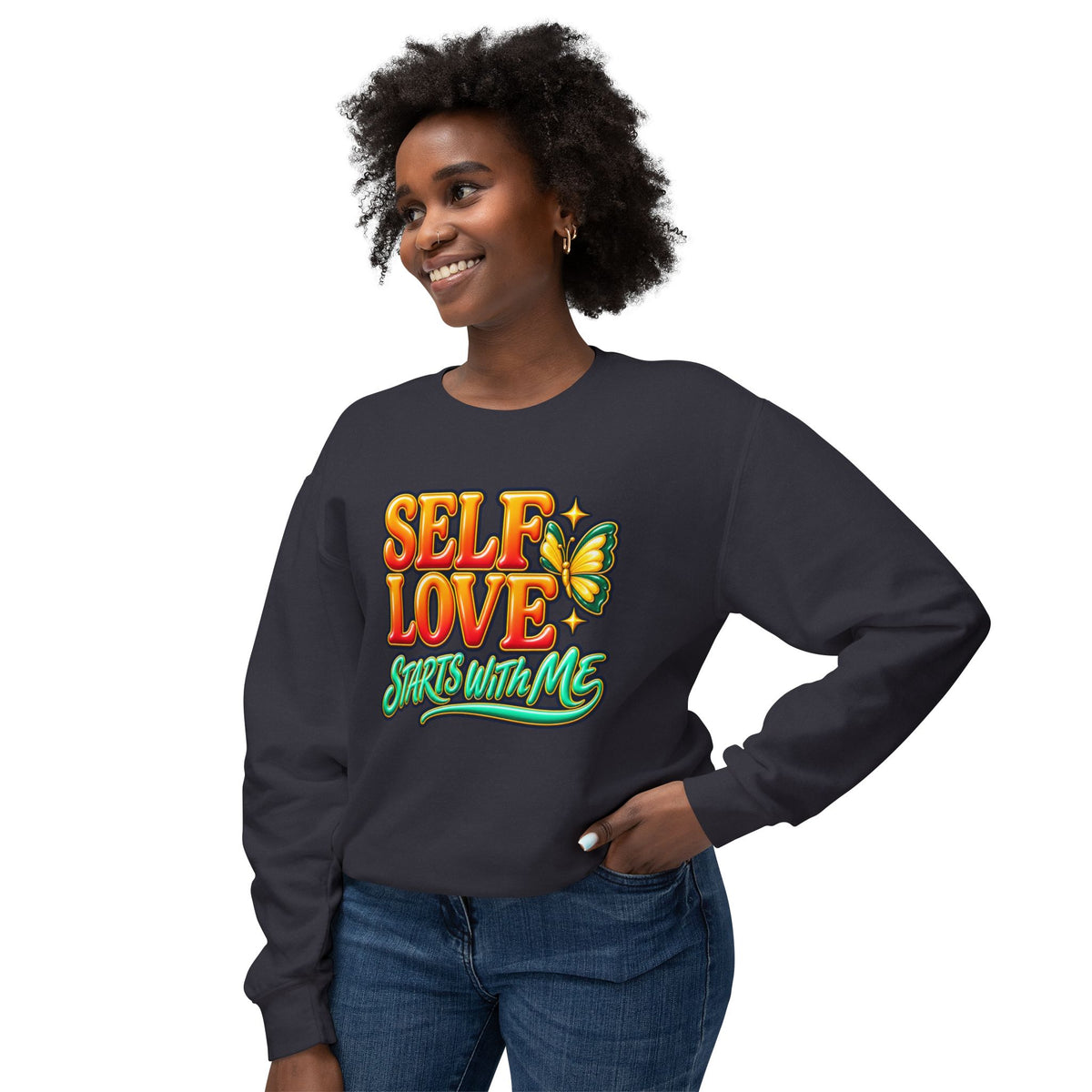 Self Love Starts With Me Crewneck Sweatshirt