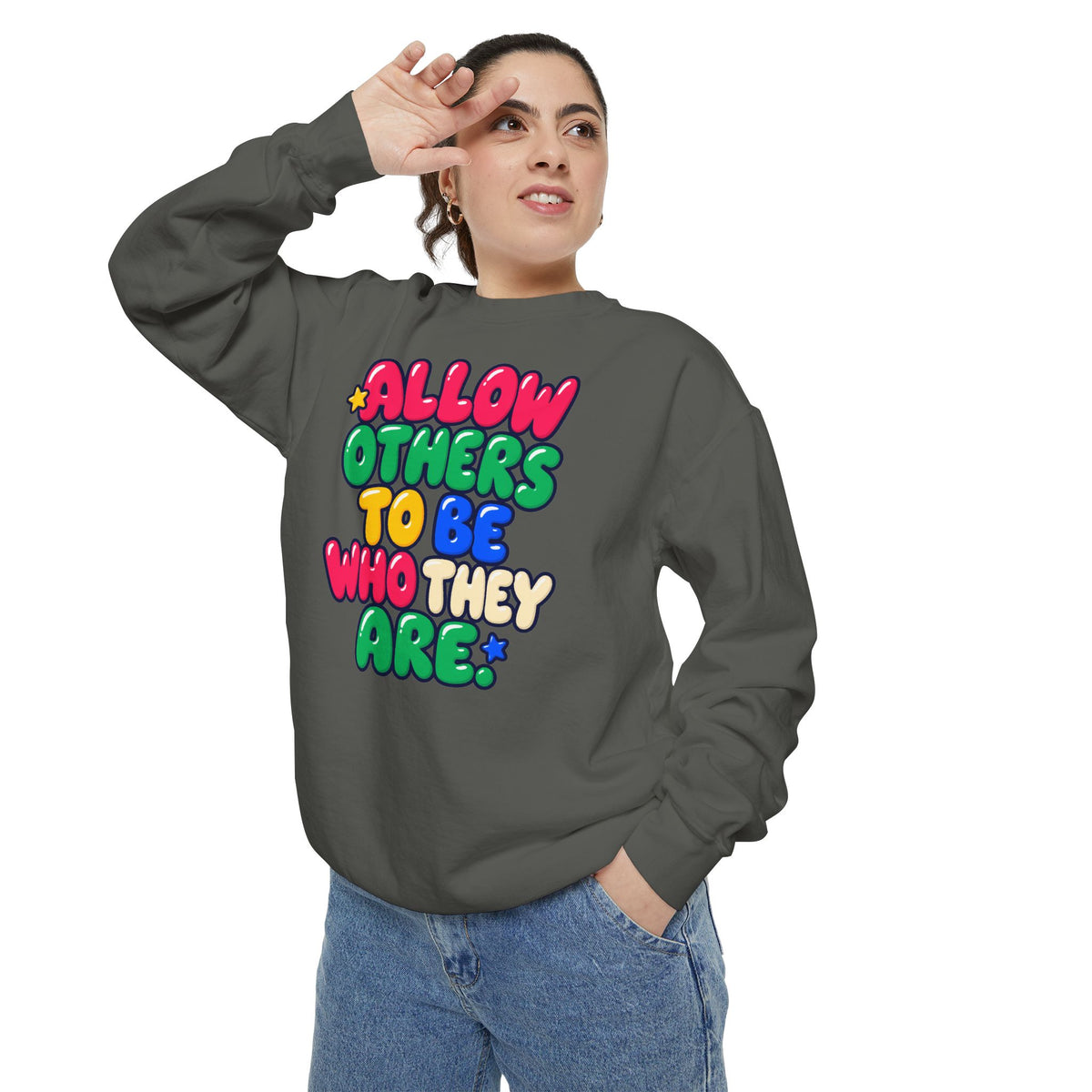 Allow Others to Be Who They Are Sweatshirt | Kindness & Acceptance Crewneck 🌼💛